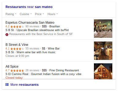 Google Local 3 pack