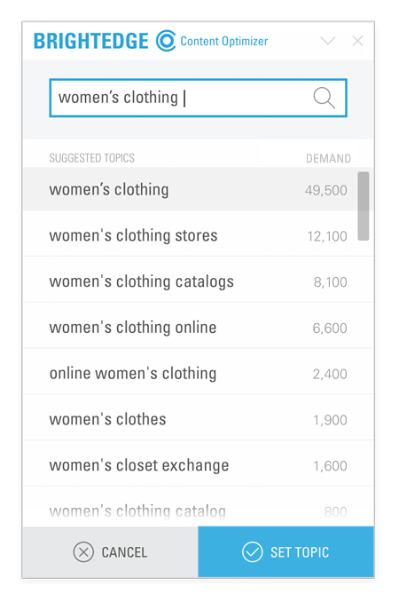 Content Optimizer - Keywords